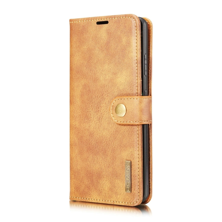 For Samsung Galaxy S21 Ultra 5G DG.MING Crazy Horse Texture Flip Detachable Magnetic Leather Case with Holder & Card Slots & Wallet(Brown) - Galaxy S21 Ultra 5G Cases by DG.MING | Online Shopping UK | buy2fix