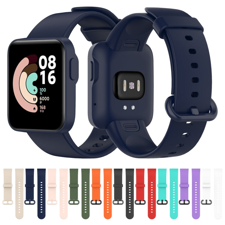 For Xiaomi Mi Watch Lite / Redmi Watch Silicone Watch Band, Size: One Size(Mint Green) - Smart Wear by buy2fix | Online Shopping UK | buy2fix