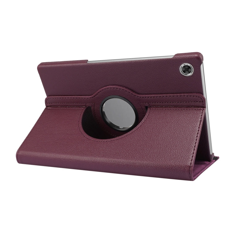 For Lenovo Tab M10 Plus 10.3 360 Degree Rotation Litchi Texture Flip Leather Case with Holder(Purple) - Mobile Accessories by buy2fix | Online Shopping UK | buy2fix