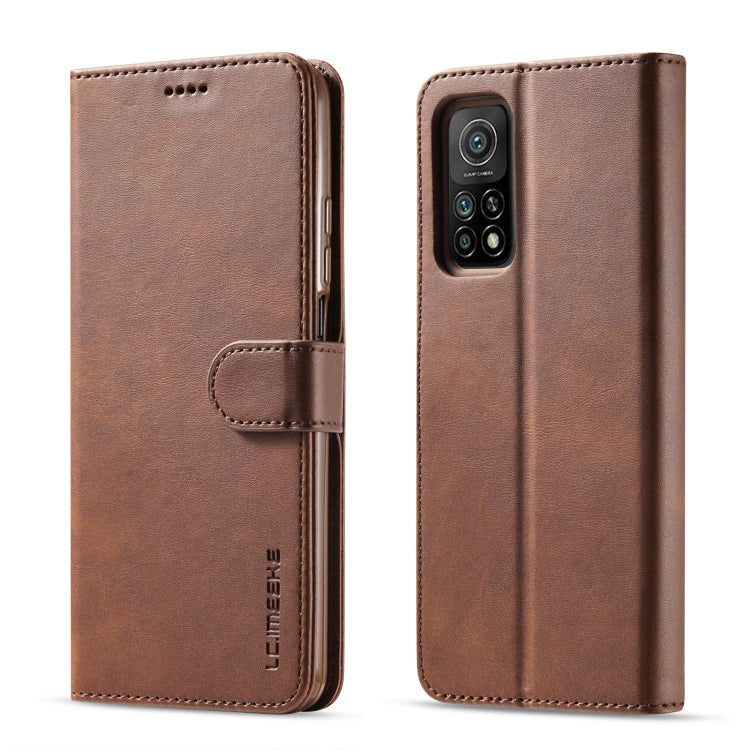 For Xiaomi Redmi Note 10 / Note 10S LC.IMEEKE Calf Texture Horizontal Flip Leather Case with Holder & Card Slots & Wallet(Brown) - Xiaomi Cases by LC.IMEEKE | Online Shopping UK | buy2fix