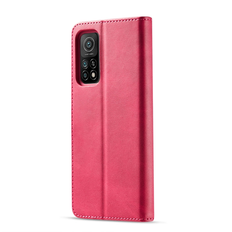 For Xiaomi Redmi Note 10 / Note 10S LC.IMEEKE Calf Texture Horizontal Flip Leather Case with Holder & Card Slots & Wallet(Red) - Xiaomi Cases by LC.IMEEKE | Online Shopping UK | buy2fix