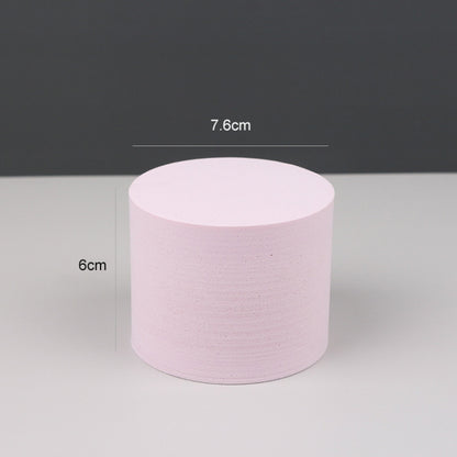 7.6 x 6cm Cylinder Geometric Cube Solid Color Photography Photo Background Table Shooting Foam Props (Pink) - Camera Accessories by buy2fix | Online Shopping UK | buy2fix