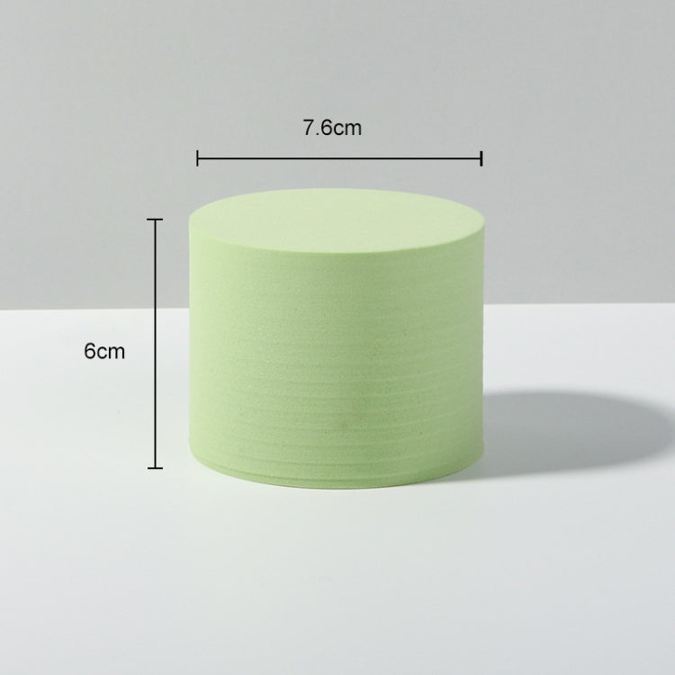 7.6 x 6cm Cylinder Geometric Cube Solid Color Photography Photo Background Table Shooting Foam Props (Green) - Camera Accessories by buy2fix | Online Shopping UK | buy2fix