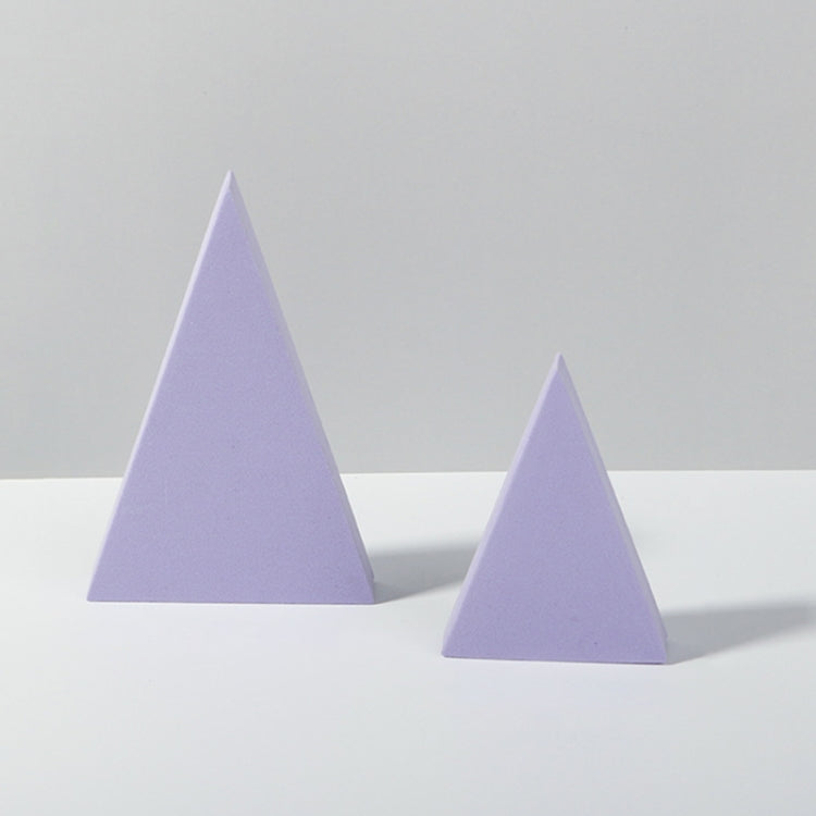 2 x Triangles Combo Kits Geometric Cube Solid Color Photography Photo Background Table Shooting Foam Props (Purple) - Camera Accessories by buy2fix | Online Shopping UK | buy2fix