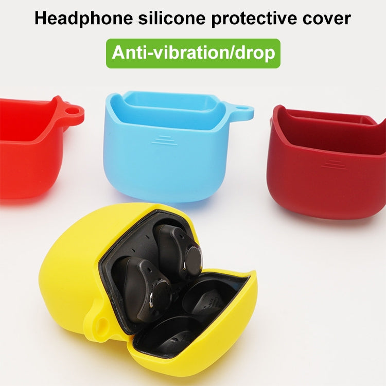 Silicone Earphone Protective Case for JBL Club Pro +, with Hook(Yellow) - JBL Earphone Case by buy2fix | Online Shopping UK | buy2fix