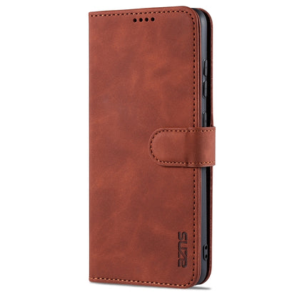 For Samsung Galaxy A52 5G / 4G AZNS Skin Feel Calf Texture Horizontal Flip Leather Case with Card Slots & Holder & Wallet(Brown) - Galaxy Phone Cases by AZNS | Online Shopping UK | buy2fix