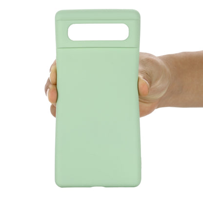 For Google Pixel 6 Pure Color Liquid Silicone Shockproof Full Coverage Case(Green) - Google Cases by buy2fix | Online Shopping UK | buy2fix