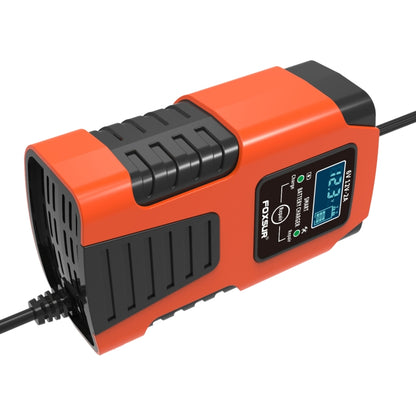 FOXSUR 2A / 6V / 12V Car / Motorcycle 3-stage Full Smart Battery Charger, Plug Type:UK Plug(Red) - In Car by FOXSUR | Online Shopping UK | buy2fix