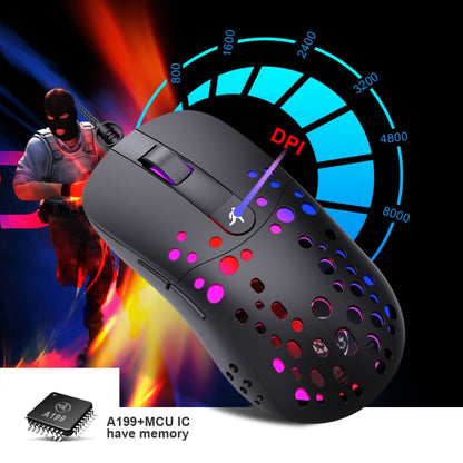 HXSJ A904 RGB Light Macro Programming Mechanical Gaming Wired Mouse(Black) - Wired Mice by HXSJ | Online Shopping UK | buy2fix