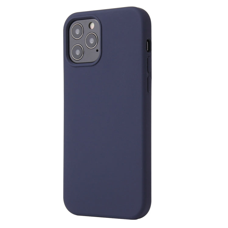 For iPhone 13 Pro Solid Color Liquid Silicone Shockproof Protective Case (Midnight Blue) - iPhone 13 Pro Cases by buy2fix | Online Shopping UK | buy2fix