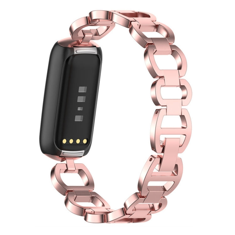 For Fitbit Luxe Special Edition Metal Bracelet Watch Band(Pink) - Watch Bands by buy2fix | Online Shopping UK | buy2fix