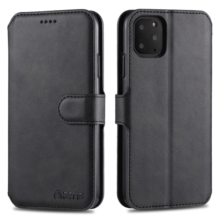 For iPhone 11 Pro AZNS Calf Texture Magnetic Horizontal Flip PU Leather Case with Holder & Card Slots & Photo Frame(Black) - iPhone 11 Pro Cases by AZNS | Online Shopping UK | buy2fix