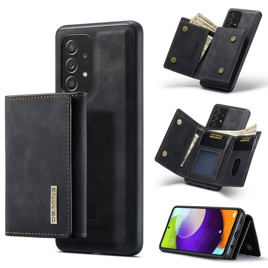 For Samsung Galaxy A52 5G / 4G DG.MING M1 Series 3-Fold Multi Card Wallet  Back Cover Shockproof Case with Holder Function(Black) - Galaxy Phone Cases by DG.MING | Online Shopping UK | buy2fix