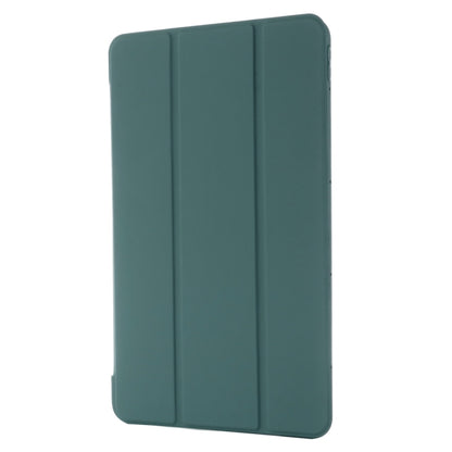 For Huawei MatePad 11 (2021) GEBEI Shockproof Horizontal Flip Leather Case with Three-folding Holder(Dark Green) - Huawei by GEBEI | Online Shopping UK | buy2fix