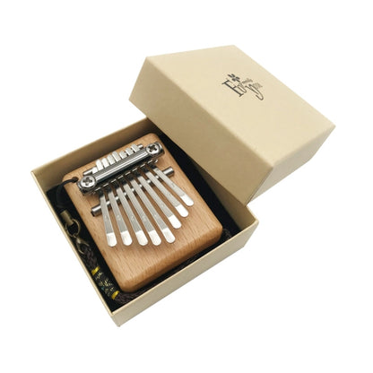 Mini 8 Tone Thumb Piano Kalimba Musical Instruments, Gift Box(Wood Square) - Keyboard Instruments by buy2fix | Online Shopping UK | buy2fix