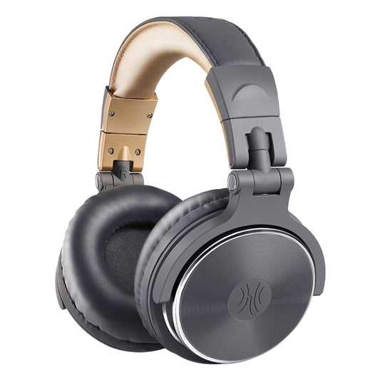 OneOdio Pro-10 Head-mounted Noise Reduction Wired Headphone with Microphone, Color:Grey Khaki - Multimedia Headset by OneOdio | Online Shopping UK | buy2fix
