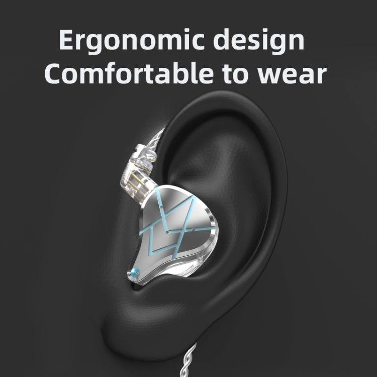 KZ ASX 20-unit Balance Armature Monitor HiFi In-Ear Wired Earphone With Mic(Black) - In Ear Wired Earphone by KZ | Online Shopping UK | buy2fix