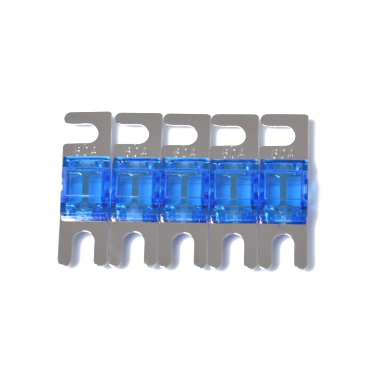 A0303 Blue 5 PCS Car Audio AFS Mini ANL 30A Fuse Nicked Plated - In Car by buy2fix | Online Shopping UK | buy2fix