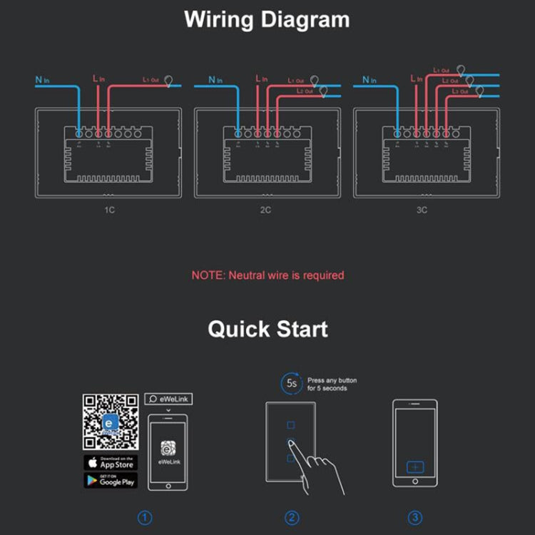 Sonoff T3 US-TX 433 RF WIFI Smart Remote Control Wall Touch Switch, US Plug, Style:Double Buttons - Smart Switch by Sonoff | Online Shopping UK | buy2fix