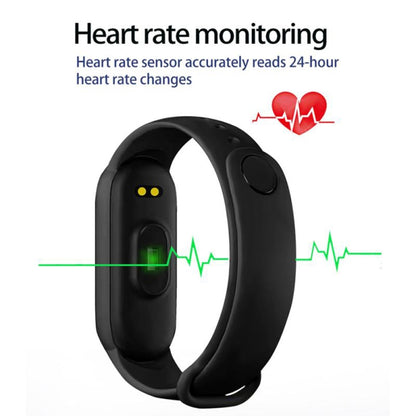 M6 Sports Smart Bracelet, Support Heart Rate Monitoring & Blood Pressure Monitoring & Sleep Monitoring & Sedentary Reminder, Type:Magnetic Charging(Yellow) - Smart Wear by buy2fix | Online Shopping UK | buy2fix