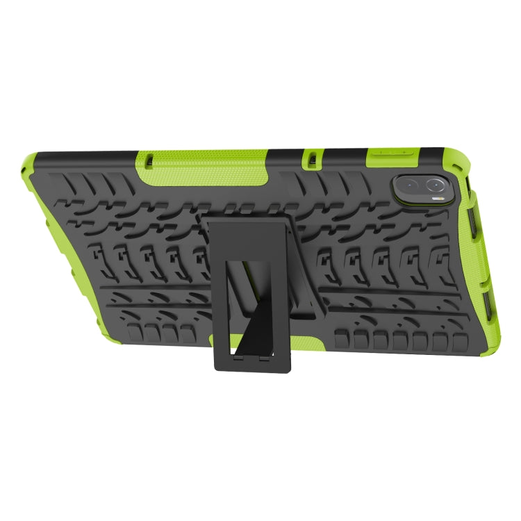 Tire Texture TPU + PC Shockproof Case with Holder For Xiaomi Pad 5 / 5 Pro(Green) - Xiaomi Accessories by buy2fix | Online Shopping UK | buy2fix
