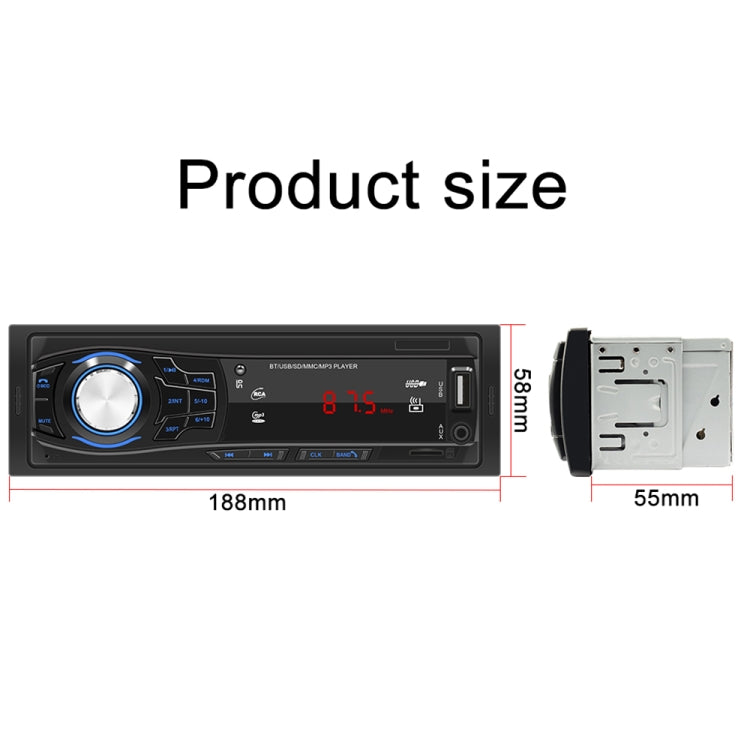1428 Universal Car Radio Receiver MP3 Player, Support FM with Remote Control - In Car by buy2fix | Online Shopping UK | buy2fix