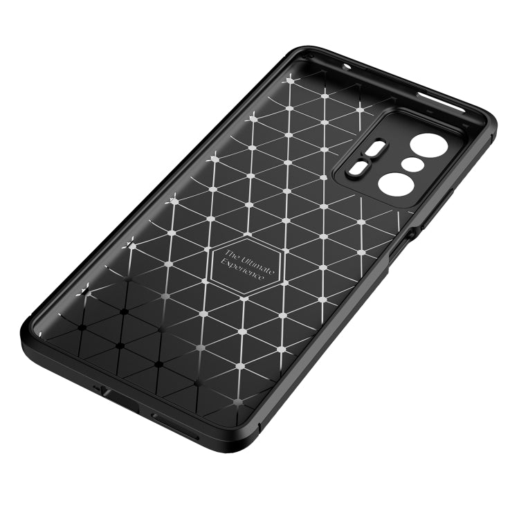 For Xiaomi Mi 11T / 11T Pro Carbon Fiber Texture Shockproof TPU Case(Blue) - Xiaomi Cases by buy2fix | Online Shopping UK | buy2fix