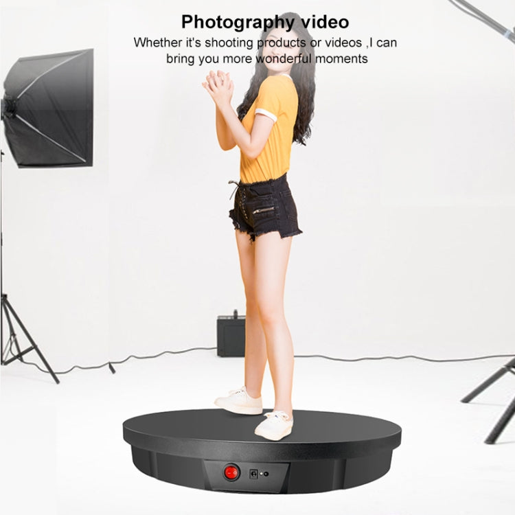 52cm Remote Control Electric Rotating Turntable Display Stand Video Shooting Props Turntable, Plug-in Power, Power Plug:UK Plug(White) - Camera Accessories by buy2fix | Online Shopping UK | buy2fix