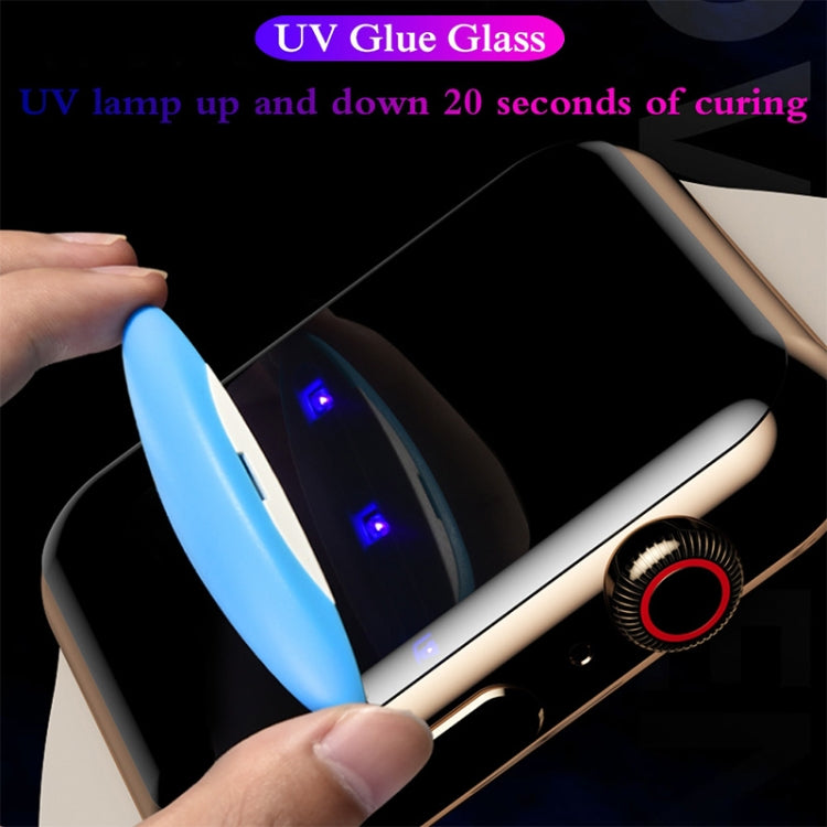 UV Liquid Curved Full Glue Full Screen Tempered Glass Film For Apple Watch Series 7 41mm - Smart Wear by buy2fix | Online Shopping UK | buy2fix