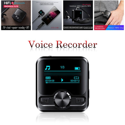 M9 AI Intelligent High-definition Noise Reduction Voice Control Recorder Ebook Bluetooth MP3 Player, Capacity:4GB(Black) - Consumer Electronics by buy2fix | Online Shopping UK | buy2fix