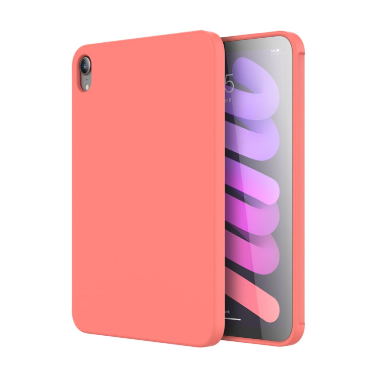 For iPad mini 2024 / mini 6 Mutural Silicone Microfiber Tablet Case(Pink Orange) - iPad mini 6 Cases by Mutural | Online Shopping UK | buy2fix