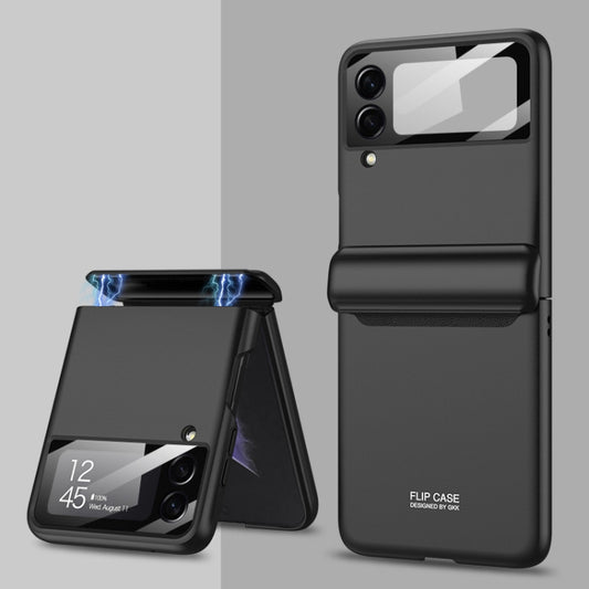 For Samsung Galaxy Z Flip3 5G GKK Magnetic Hinge Full Coverage Phone Case(Black) - Galaxy Phone Cases by GKK | Online Shopping UK | buy2fix