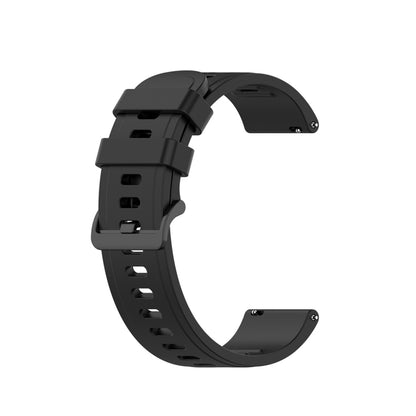 For Amazfit GTR Silicone Smart Watch Watch Band, Size:22mm(Black) - Watch Bands by buy2fix | Online Shopping UK | buy2fix