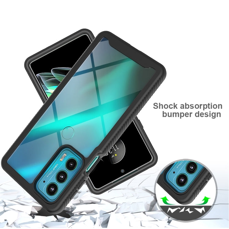 For Motorola Edge 20 Starry Sky PC + TPU Phone Case with PET Film(Black) - Motorola Cases by buy2fix | Online Shopping UK | buy2fix