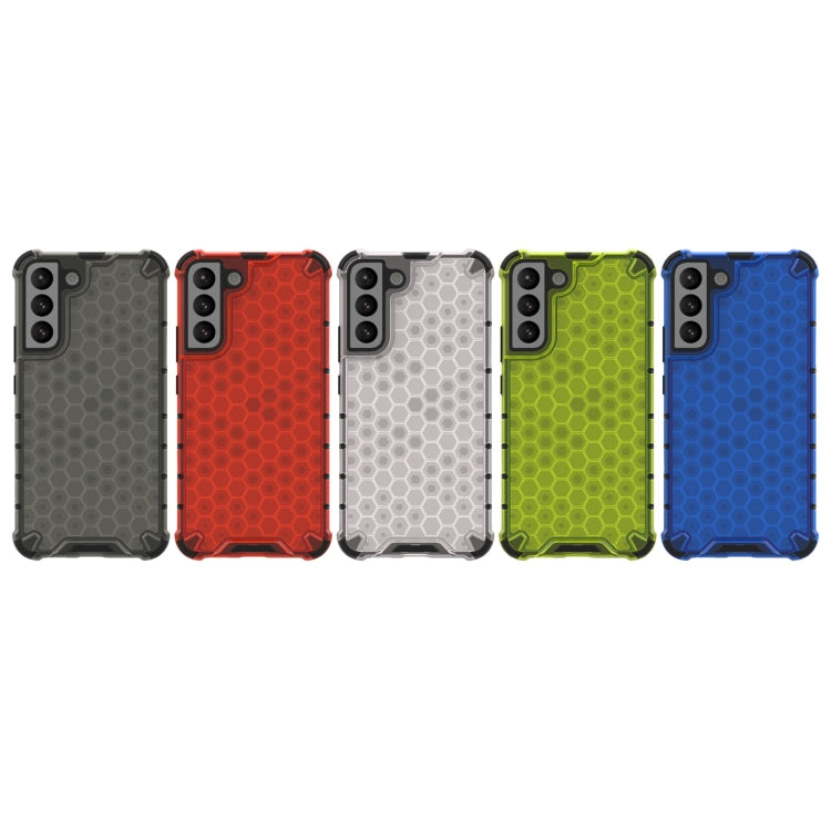 For Samsung Galaxy S22+ 5G Honeycomb PC + TPU Phone Case(Black) - Galaxy S22+ 5G Cases by buy2fix | Online Shopping UK | buy2fix