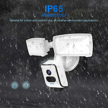 ESCAM QF612 3MP WiFi IP Camera & Floodlight, Support Night Vision / PIR Detection(US Plug) - Security by ESCAM | Online Shopping UK | buy2fix