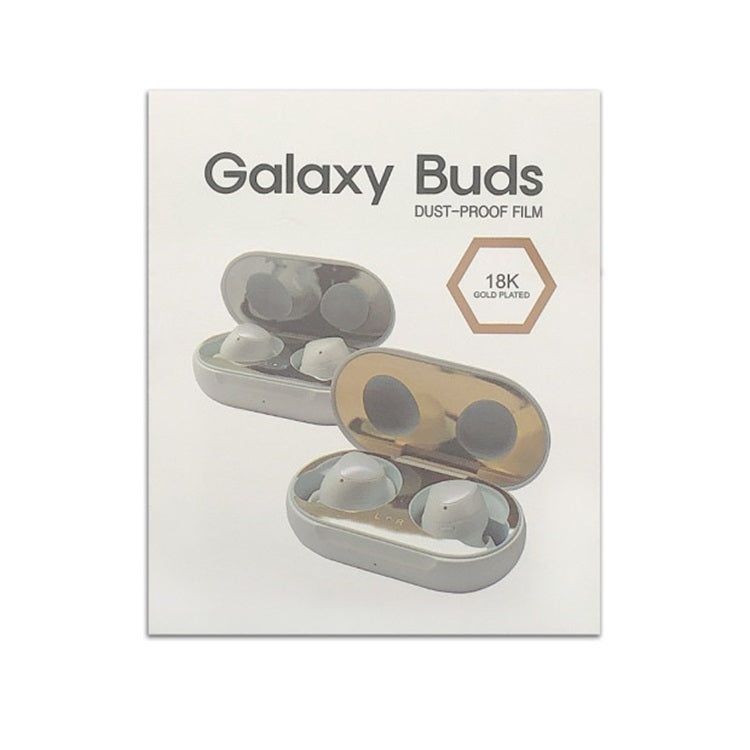 For Galaxy Buds Wireless Bluetooth Earphone Metal Protective Sticker(Blue) - Protective Sticker by buy2fix | Online Shopping UK | buy2fix