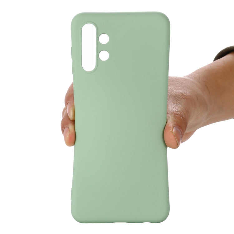 For Samsung Galaxy A13 4G Pure Color Liquid Silicone Phone Case(Green) - Samsung Accessories by buy2fix | Online Shopping UK | buy2fix