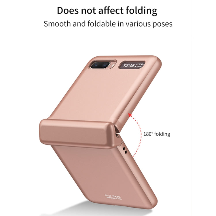 For Samsung Galaxy Z Flip 5G GKK Magnetic Full Coverage Phone Flip Case(Black) - Galaxy Phone Cases by GKK | Online Shopping UK | buy2fix
