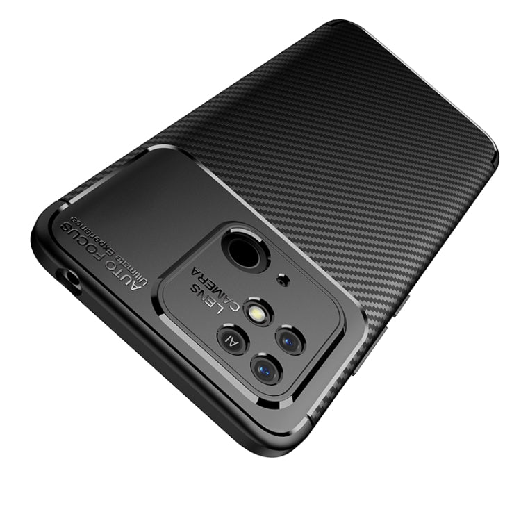 For Xiaomi Redmi 10C Carbon Fiber Texture Shockproof TPU Phone Case(Black) - Xiaomi Accessories by buy2fix | Online Shopping UK | buy2fix