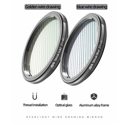 JSR Starlight Drawing Camera Lens Filter, Size:55mm(Streak Gold) - Camera Accessories by JSR | Online Shopping UK | buy2fix