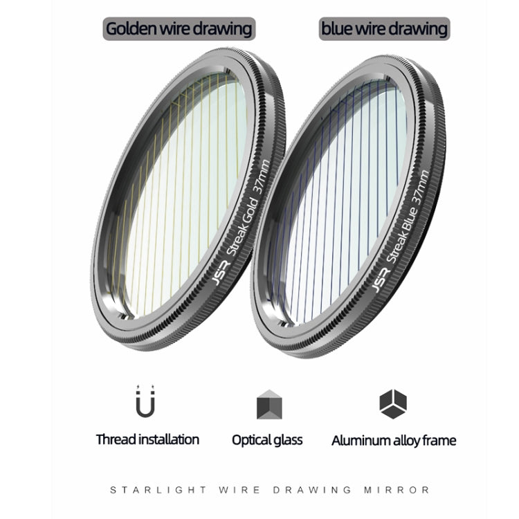 JSR Starlight Drawing Camera Lens Filter, Size:77mm(Streak Blue) - Other Filter by JSR | Online Shopping UK | buy2fix