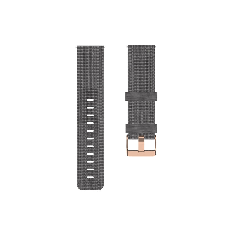 For Garmin Vivoactive 3 Nylon Watch Band(Dark Gray) - Smart Wear by buy2fix | Online Shopping UK | buy2fix