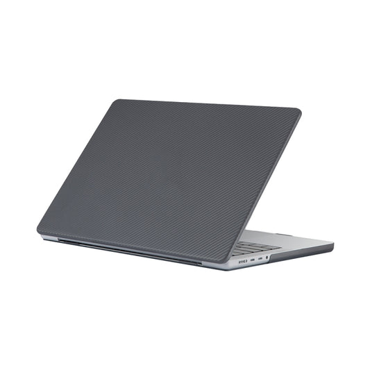 Carbon Fiber Textured Plastic Laptop Protective Case For MacBook Pro 16.2 inch A2485 2021(Black) - MacBook Pro Cases by buy2fix | Online Shopping UK | buy2fix