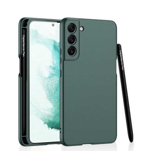 For Samsung Galaxy S22+ 5G GKK Ultra-thin Skin Feel Phone Case with Stylus(Forest Green) - Samsung Accessories by GKK | Online Shopping UK | buy2fix