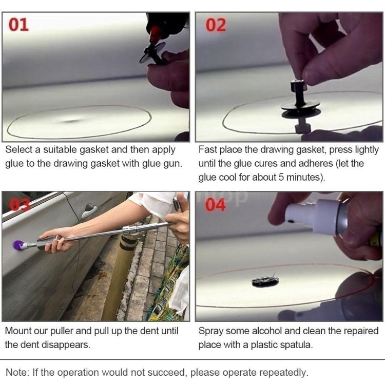 D3 94 in 1 Car Paintless Dent Dings Repair Lifter Tools Kit, Plug Type:Cigarette Lighter Plug - In Car by buy2fix | Online Shopping UK | buy2fix