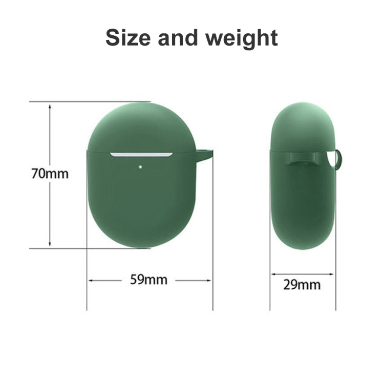 For Redmi Buds4 Silicone Earphone Protective Case(Dark Green) - Xiaomi Earphone Case by buy2fix | Online Shopping UK | buy2fix
