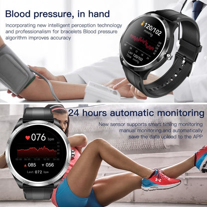 X3 1.3 inch TFT Color Screen Chest Sticker Smart Watch, Support ECG/Heart Rate Monitoring, Style:Coffee Leather Watch Band(Black) - Smart Wear by buy2fix | Online Shopping UK | buy2fix