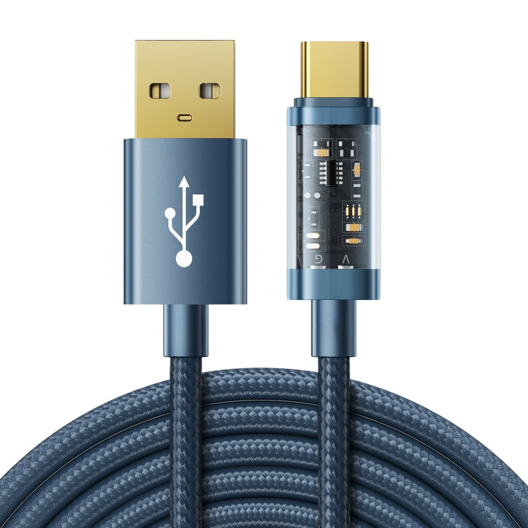 JOYROOM S-UC027A20 USB-A to USB-C / Type-C 3A Sync Data Cable, Cable Length:2m(Blue) -  by JOYROOM | Online Shopping UK | buy2fix