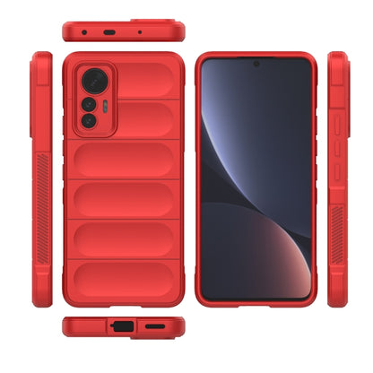For Xiaomi 12 Lite Magic Shield TPU + Flannel Phone Case(Red) - Xiaomi Accessories by buy2fix | Online Shopping UK | buy2fix